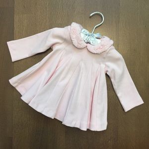 Pink collared knit top